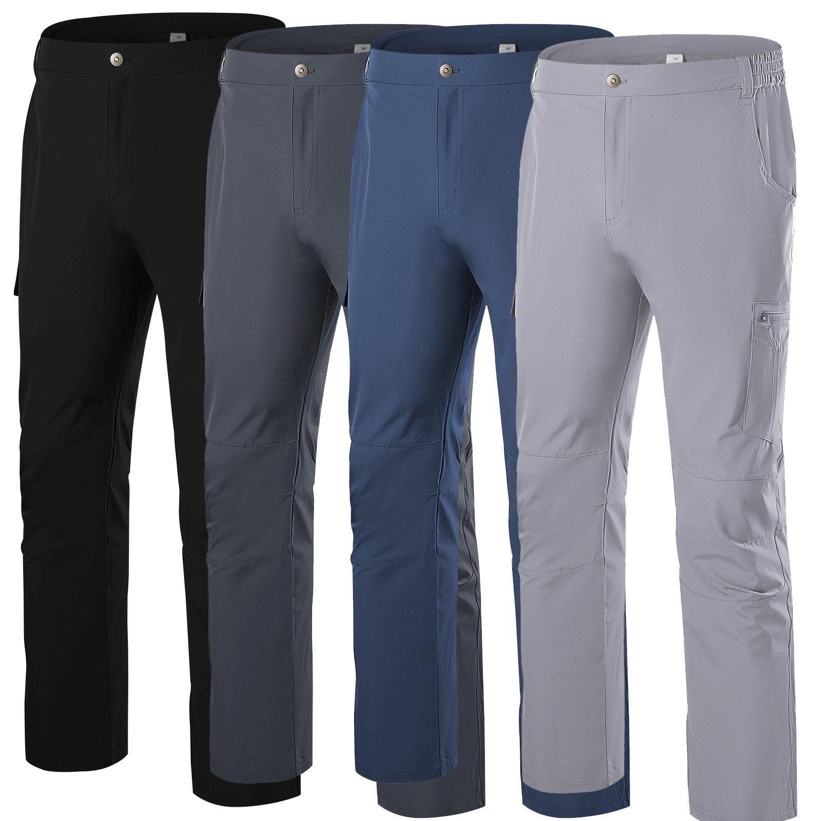 MEETYOO Softshellhose Herren Wasserdichte lange Hose (Wanderhose Bergsteigerhosen, Outdoor-Jagd, Camping, Klettern, Wandern, Reisen, Armee-Training) mit vier Taschen, abstoßen Flecken und Flüssigkeiten