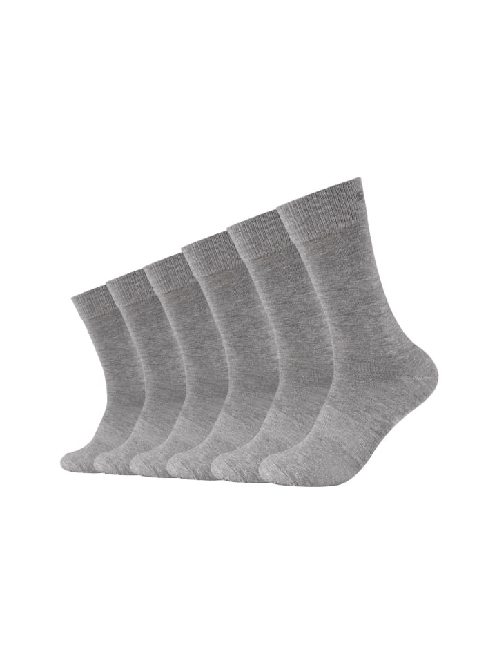Skechers Socken 6er Pack mesh ventilation in hellgrau melange günstig kaufen