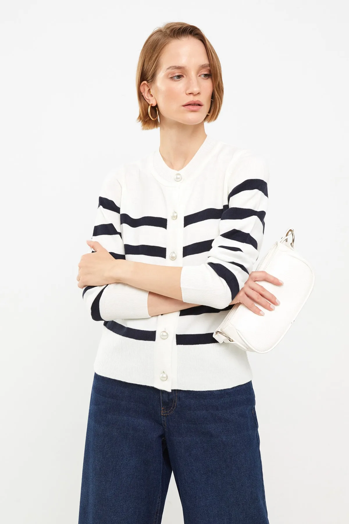 LC Waikiki  Strickjacke - Dunkelblau - Regular Fit