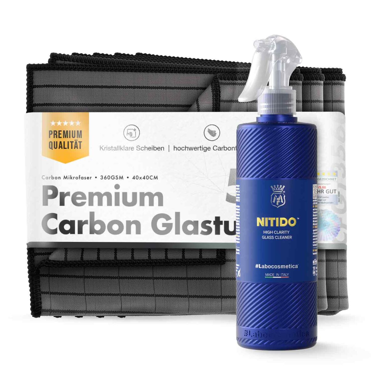 Labocosmetica Glasreiniger Carbon Set