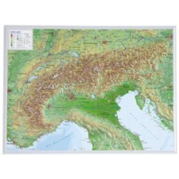 Alpen klein 1 : 2 400 000 - Poster