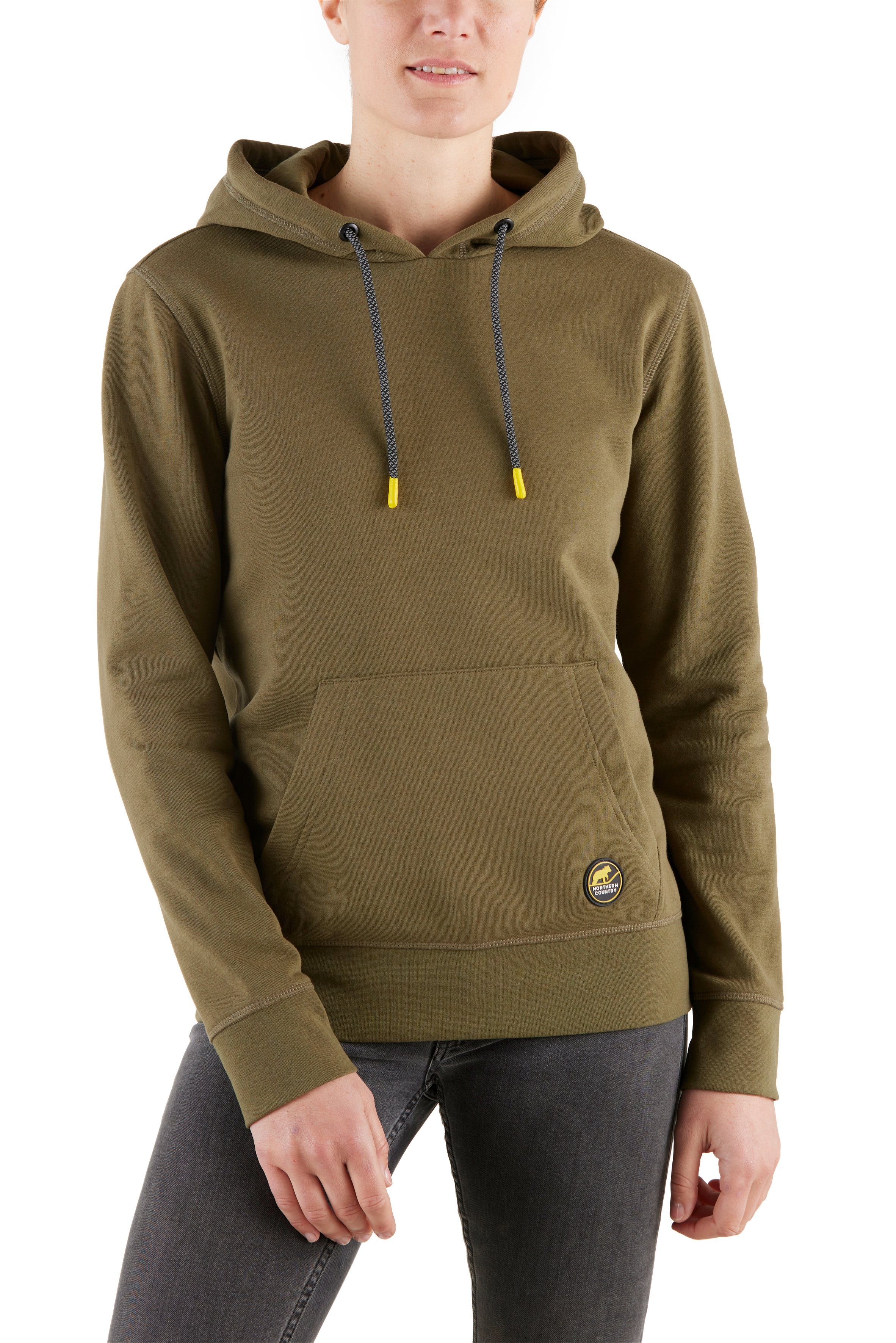 Northern Country Hoodie für Damen, Weiche Sweatware, mit Kängurutasche