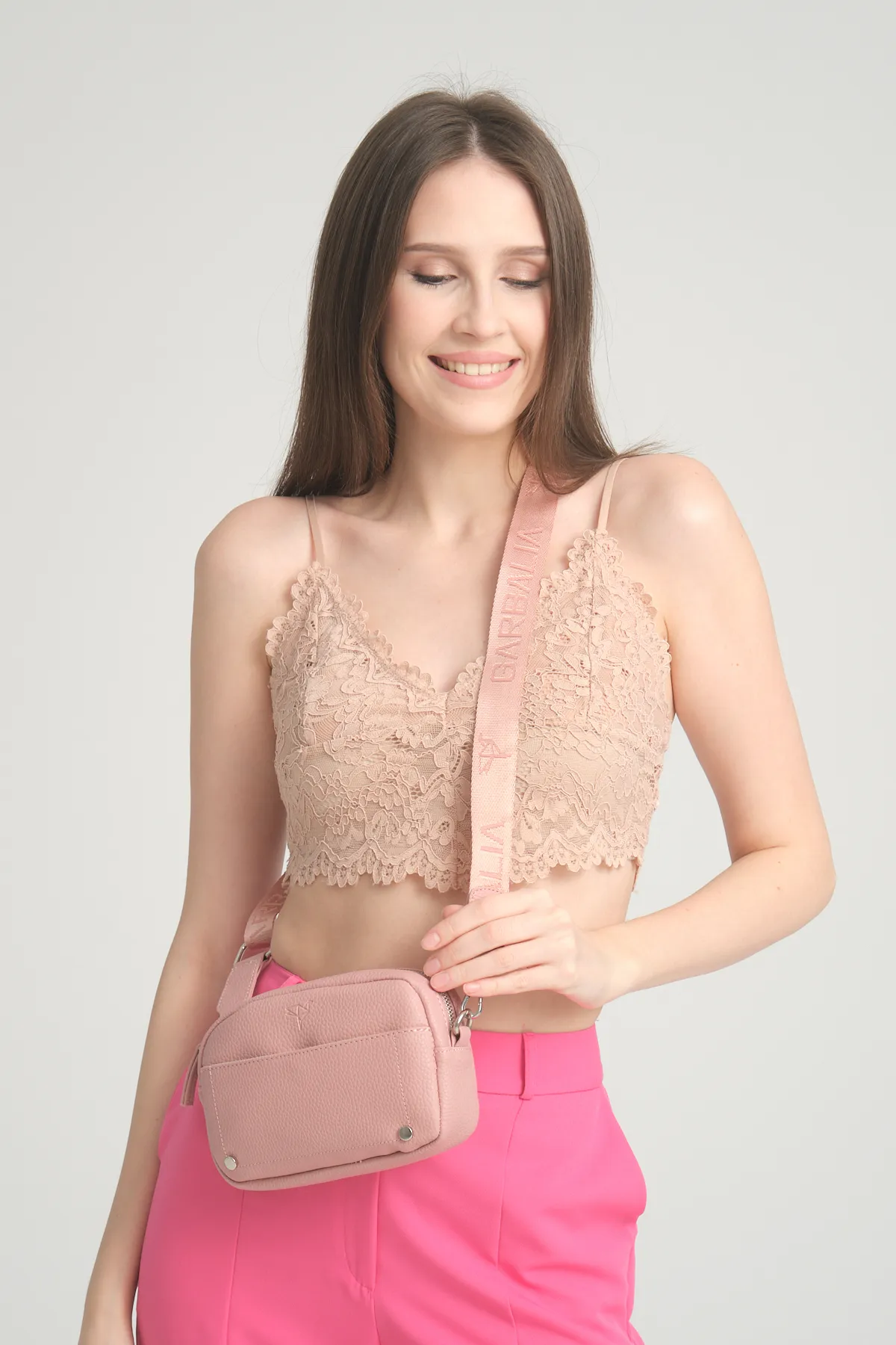 Garbalia  West Verstellbare Cross Hand Arm und Schultergurt Mini Damen Tasche mit Magnet und Reißverschluss