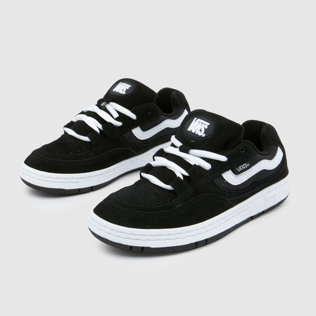 Črno-beli športni copati Vans Speed WS Youth