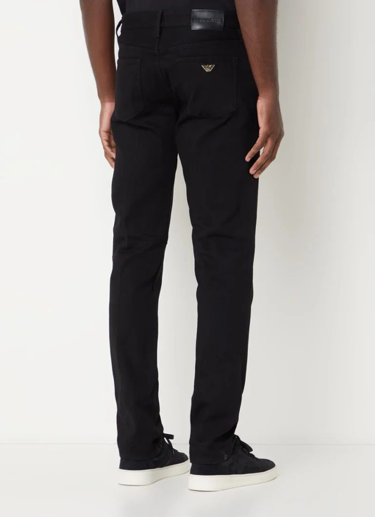 Blugi skinny Emporio Armani cu imprimeu distressed colorat