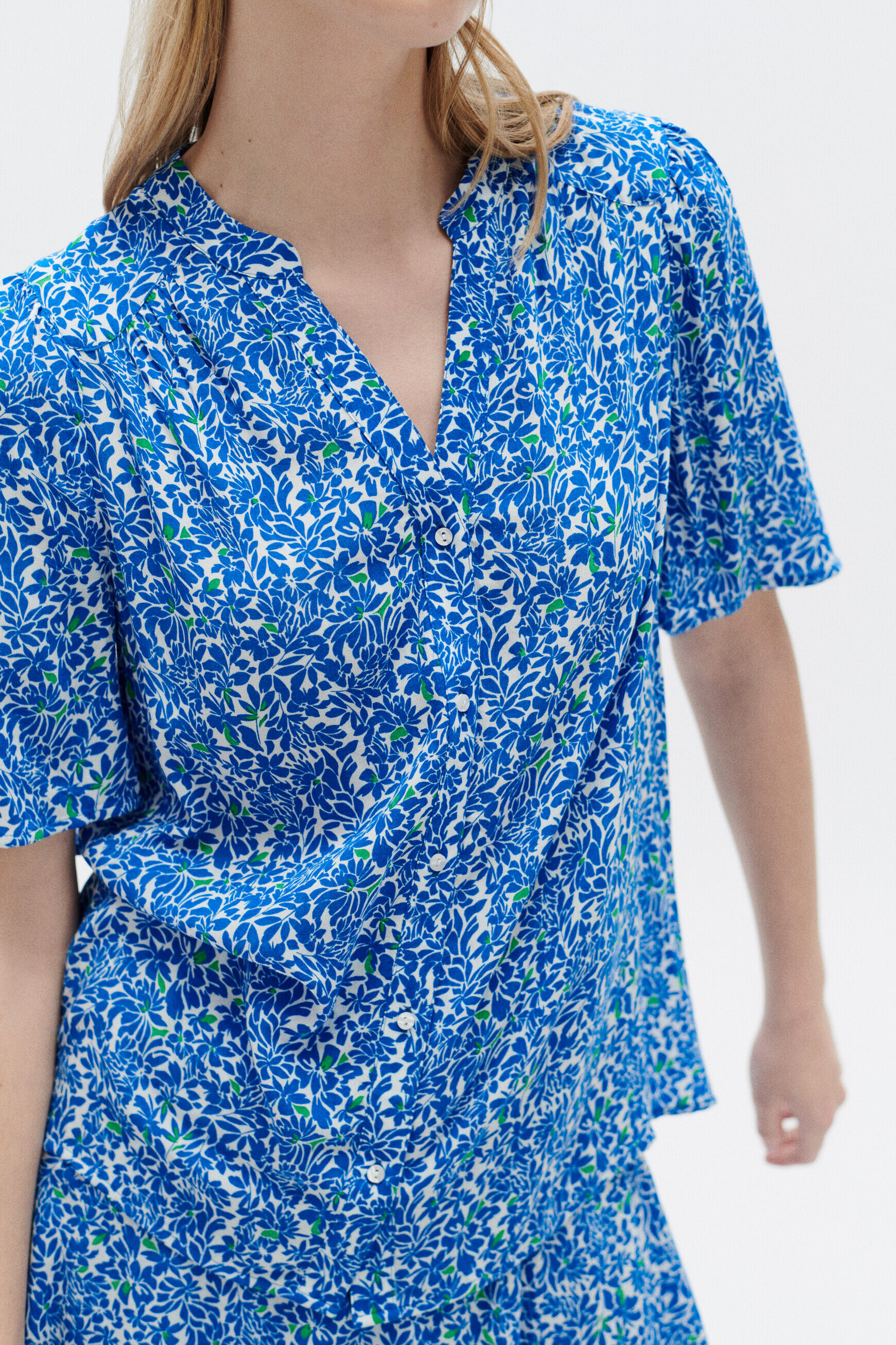 Blouse carla1 bleu marine femme