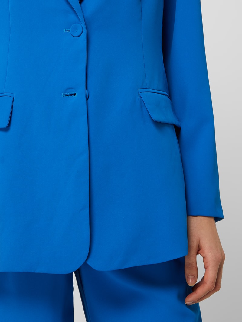 Blazer aus Krepp Modell 'Velia' in ozean blau