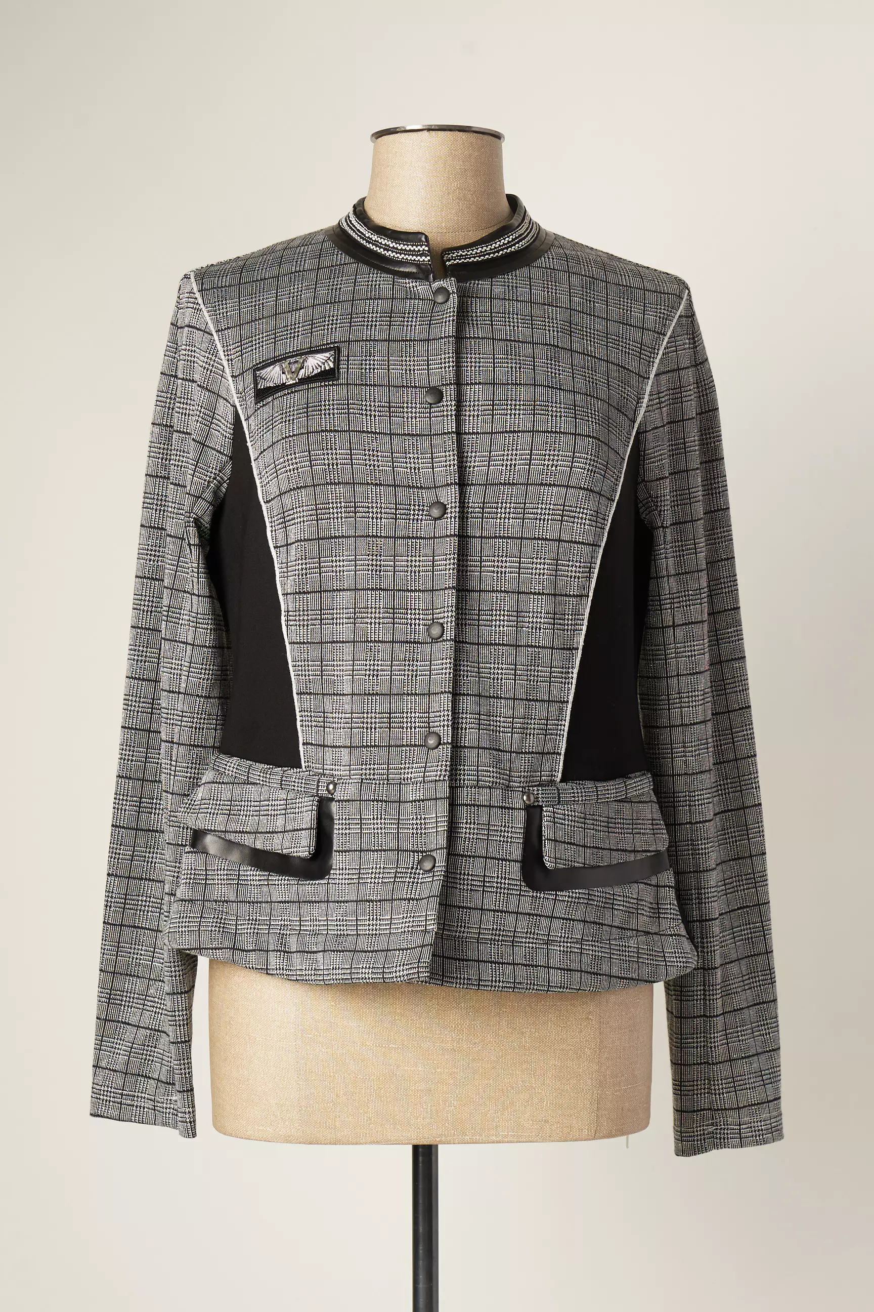 Leslie Vestecasual Femme couleur gris