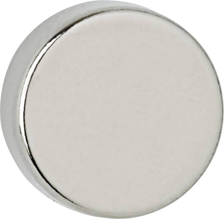 Maul Neodymium Rund Magnete Silber 4 kg Tragfähigkeit 12 mm 10 Stück