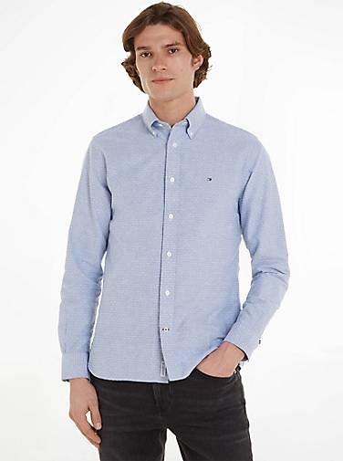 TOMMY HILFIGER Herren Hemd aus Baumwolle OXFORD DOBBY SHIRT Regular Fit