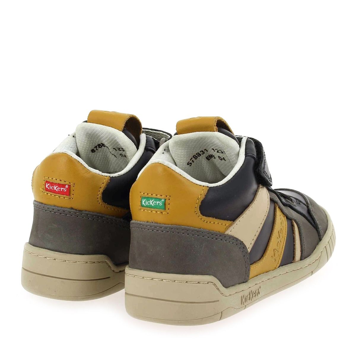 Kickers  WINCKY CDT H22 - gris jaune