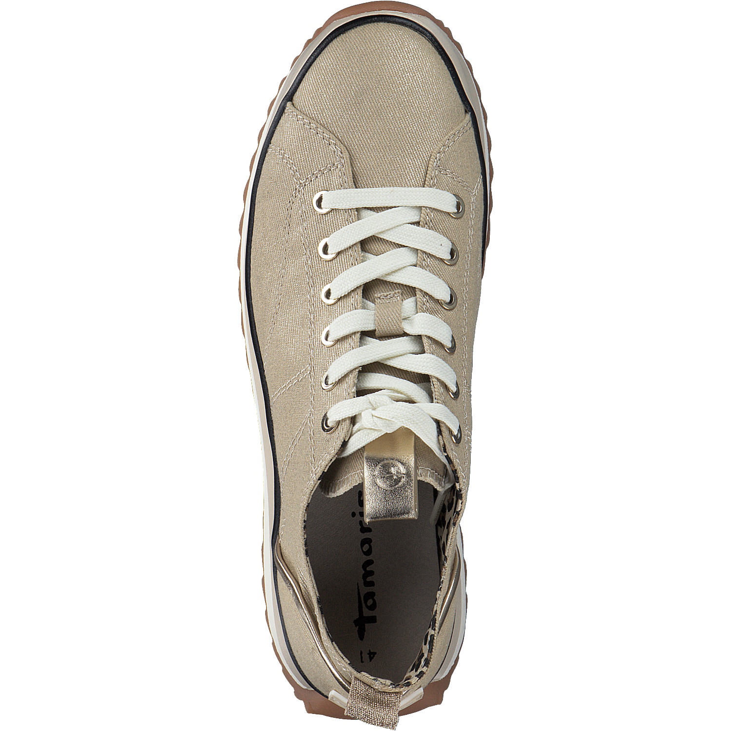Tamaris 23731, Schnürschuhe, Damen, gold