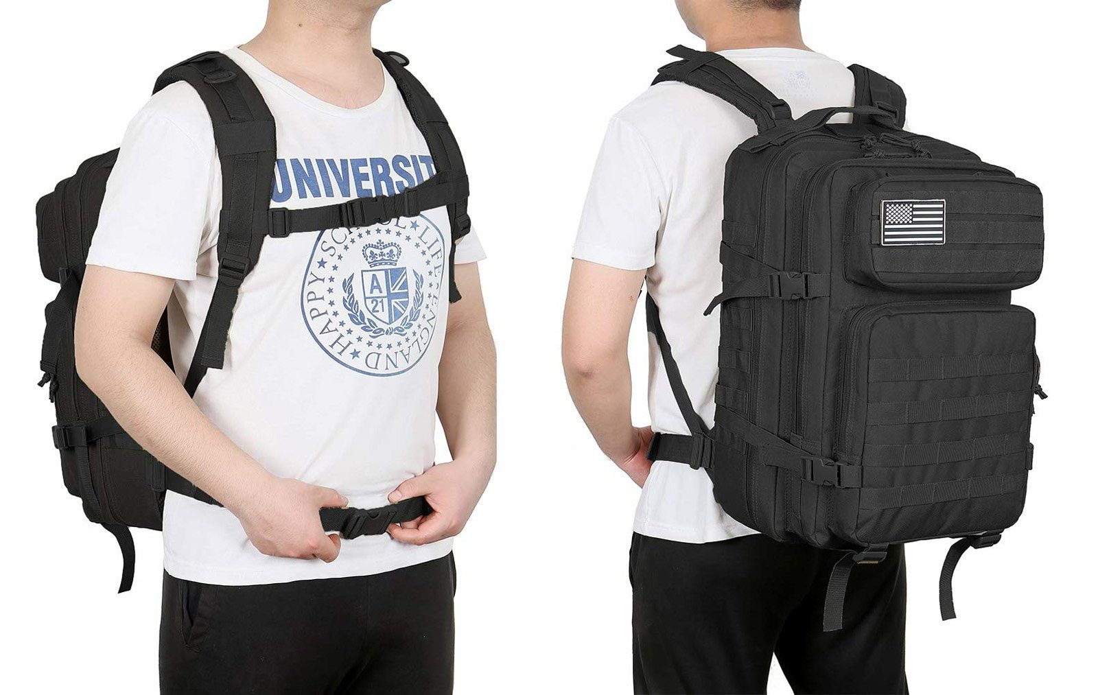 TAN.TOMI Rucksack Taktischer Rucksack, 40L, Hohe Kapazität, Für Wandern, Jagd, Trekking und andere Outdooraktivitäten