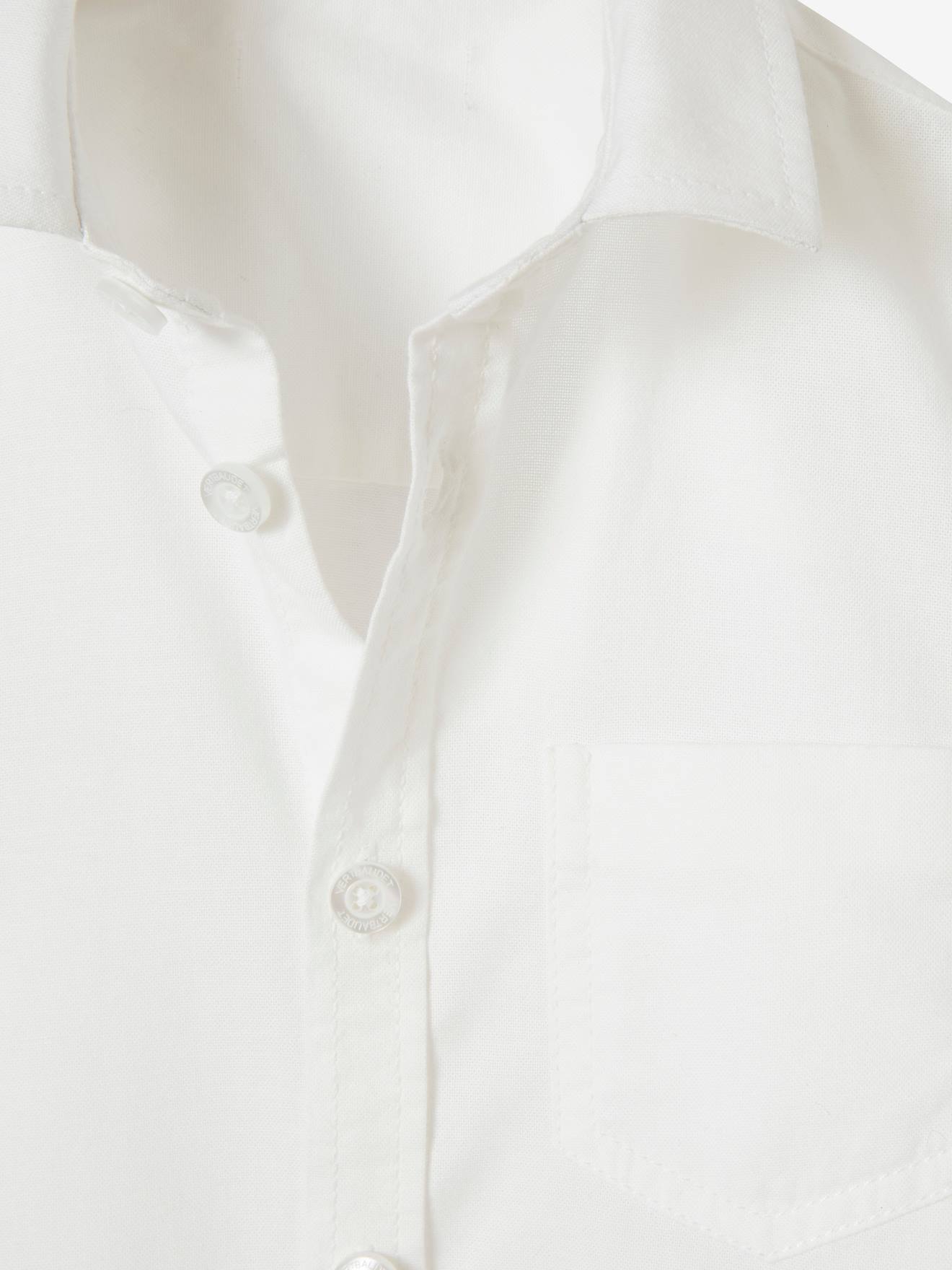 Chemise Oxford garçon blanc