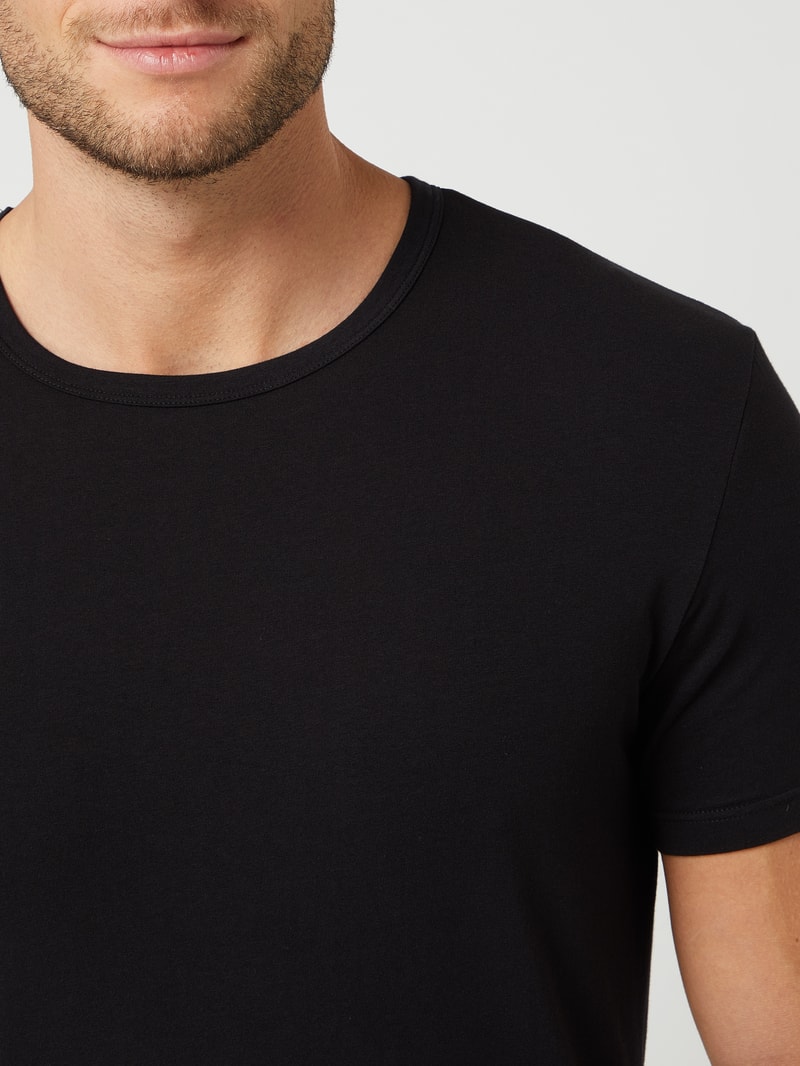T-Shirt im 2er-Pack in mittelgrau meliert