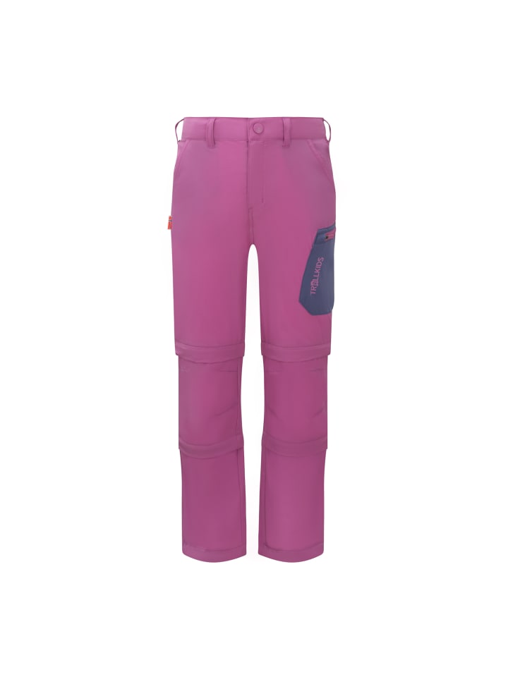 Trollkids Double Zipp-Off Funktionshose Preikestolen in mallow pink günstig kaufen