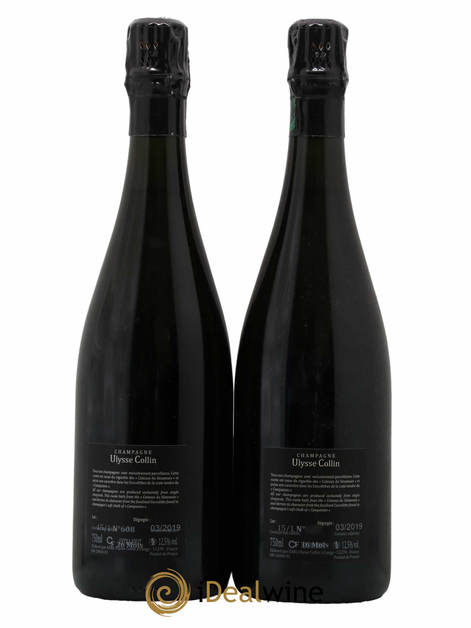 Les Maillons Blanc de Noirs Extra Brut Ulysse Collin   - Lot de 2 Bouteilles