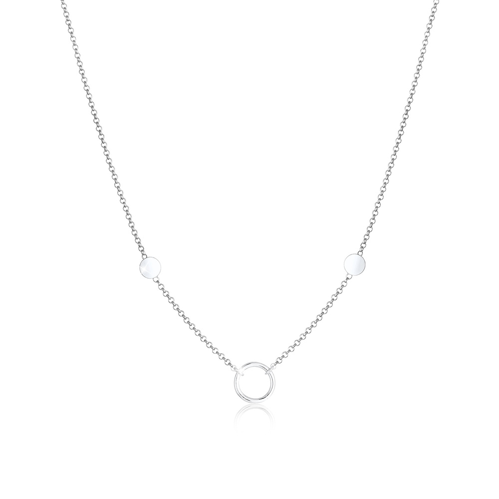 Elli Elli Collier Cercle Pendentif Figaro Basic Trend Collier Femme - (925/1000) Argen Bijoux