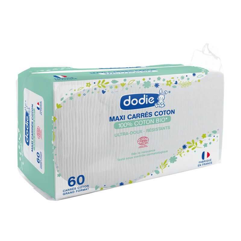 Maxi carrés coton certifiés BIO x60 Dodie