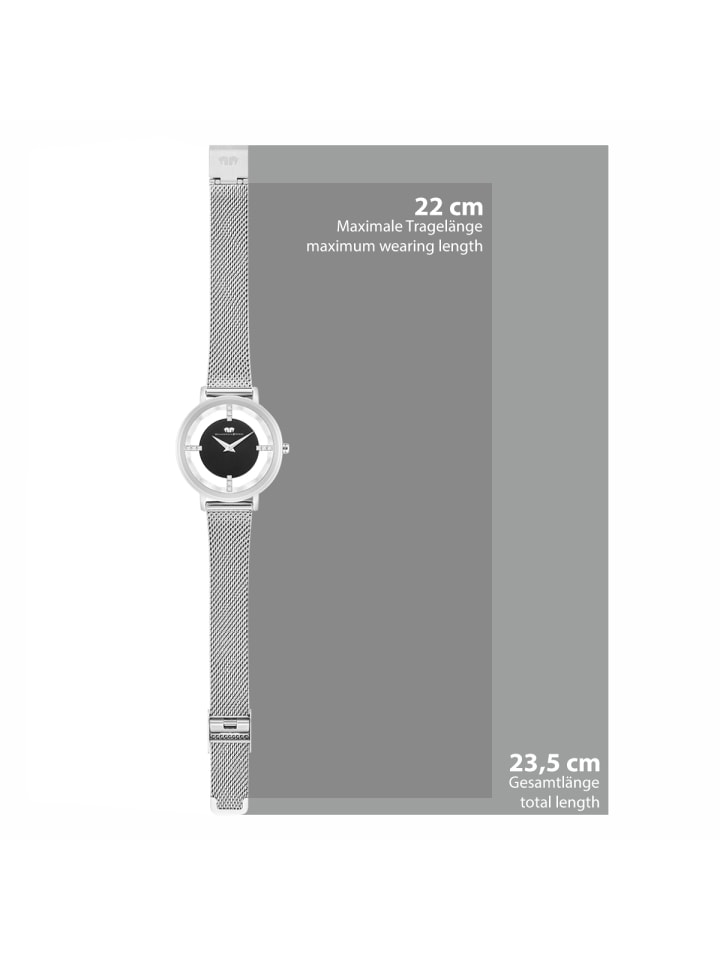 Rhodenwald & Söhne Damen Quarzuhr silber Edelstahl silber in silber günstig kaufen 20 cm