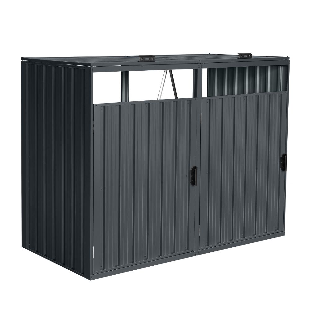 Home Deluxe Mülltonnenbox CUBO - 2x 240 L