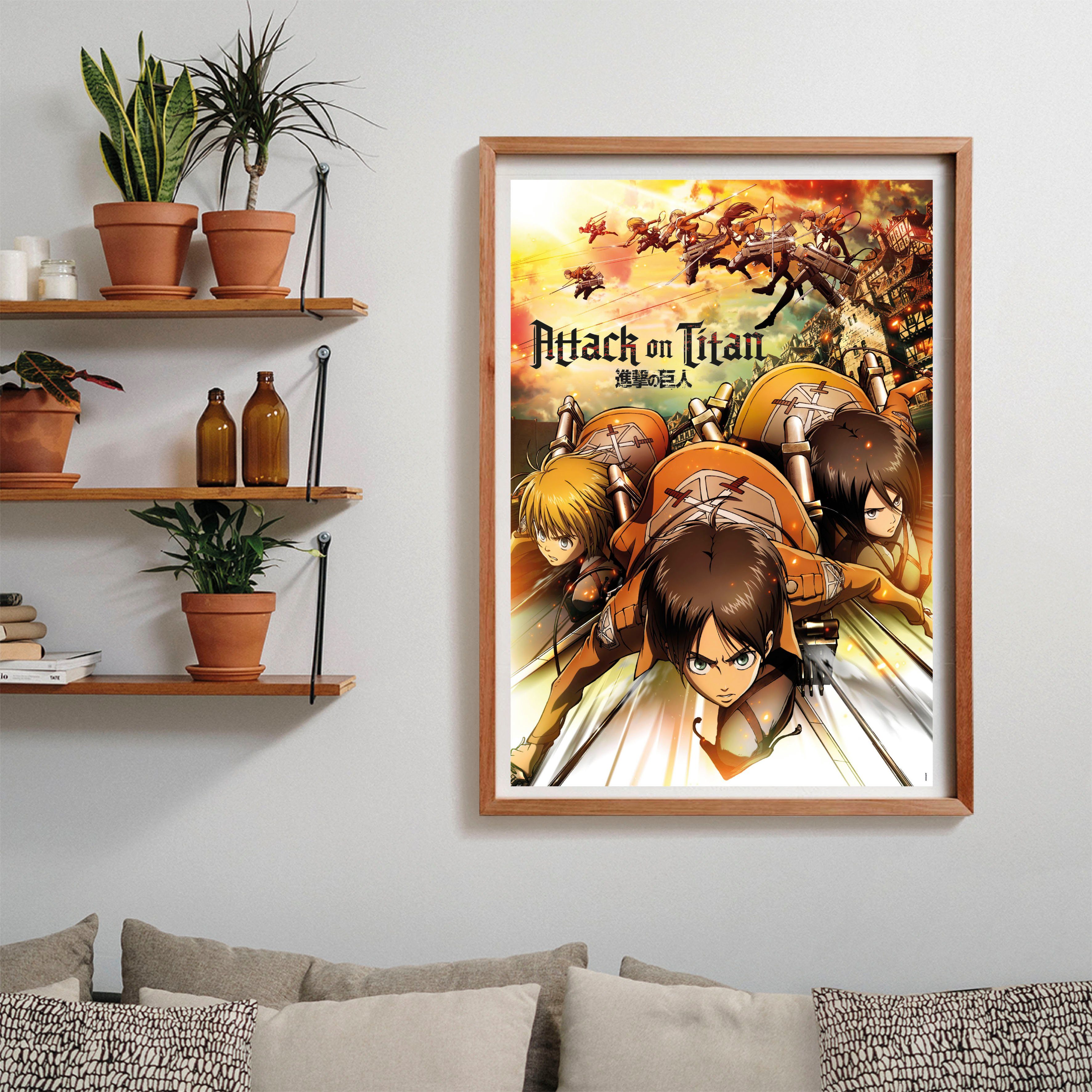 Clementoni® Puzzle Animé Collection, Attack on Titan, 1000 Puzzleteile, Made in Europe; FSC® - schützt Wald - weltweit