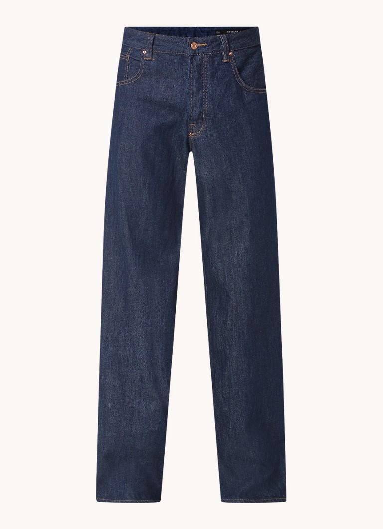 Jeansy Armani Exchange, luźny krój, ciemne wyblaknięcie