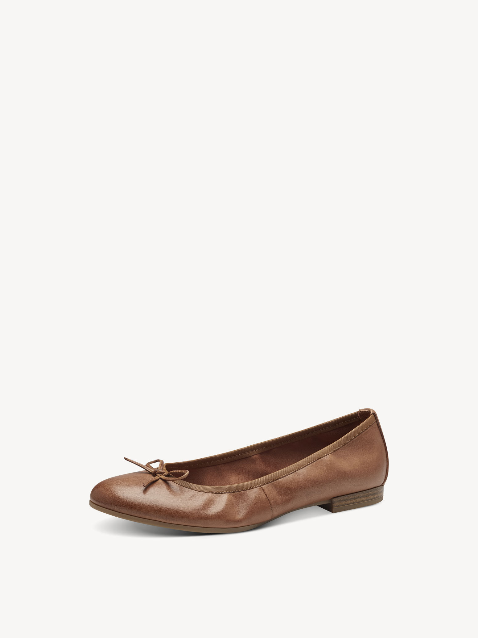Ballerine en cuir - marron