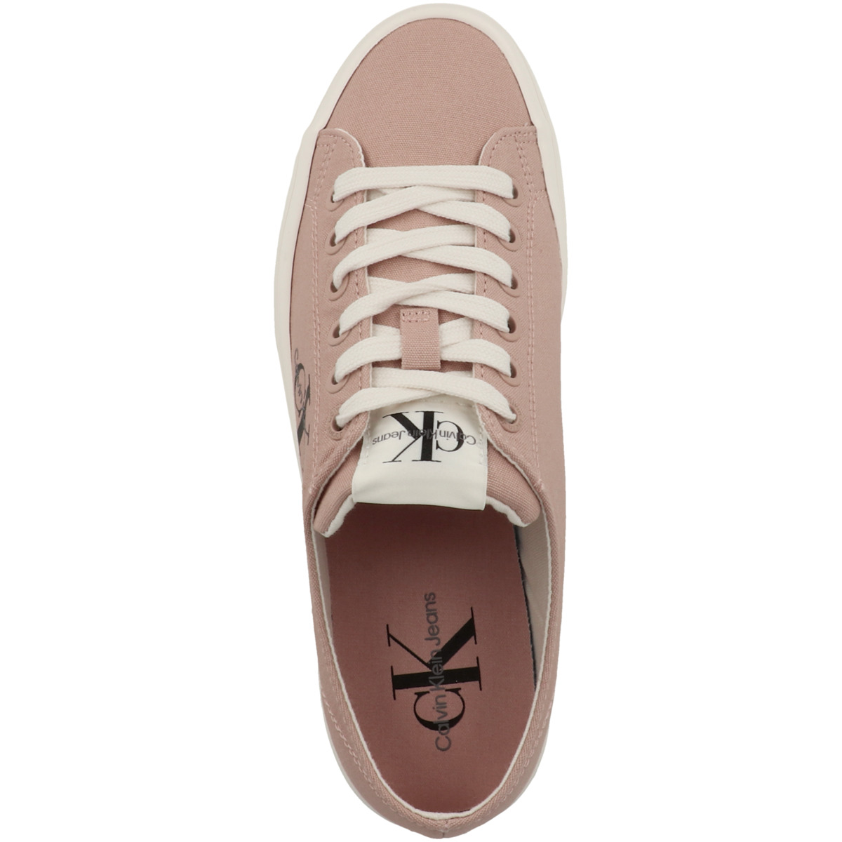 Calvin Klein Jeans Vulcanized Flatform Essential Mono Sneaker Low beige