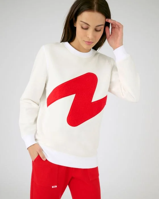 Sweat-shirt molletonné à motif placé Thermolactyl