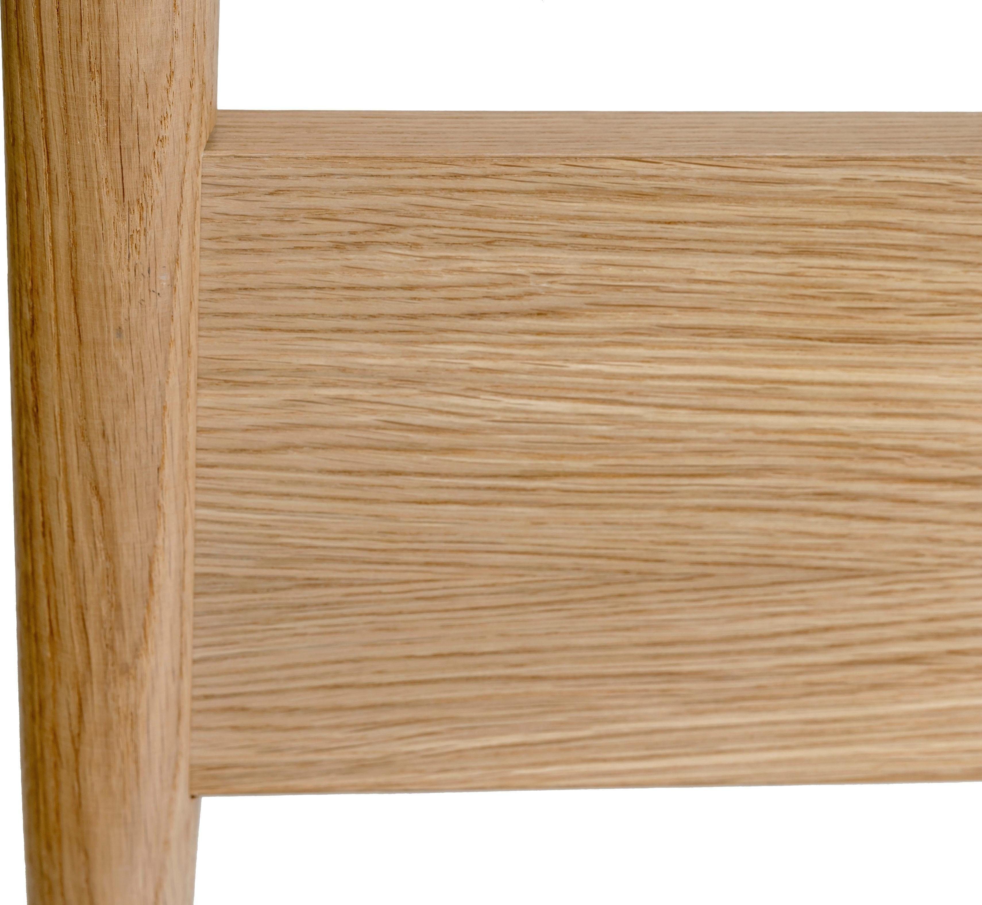 Woodman Massivholzbett Farsta 2, im skandinavischen Design, Holzfurnier aus Eiche