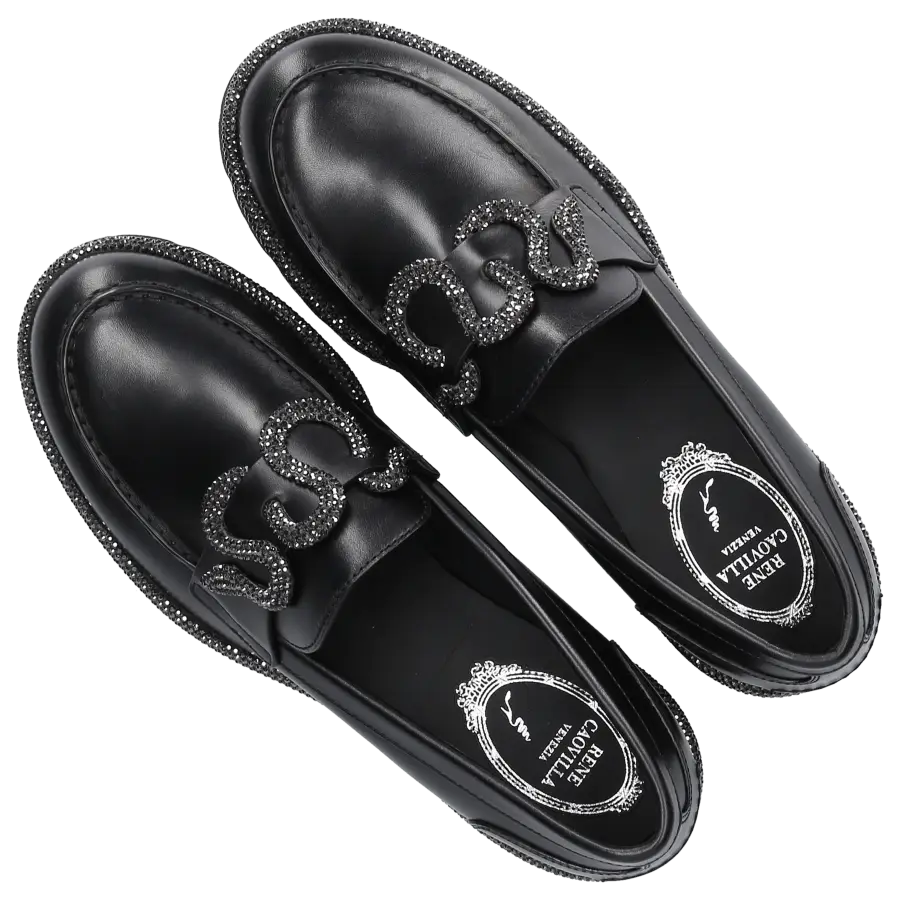 Rene Caovilla - Loafer MORGANA Kalbsleder - schwarz