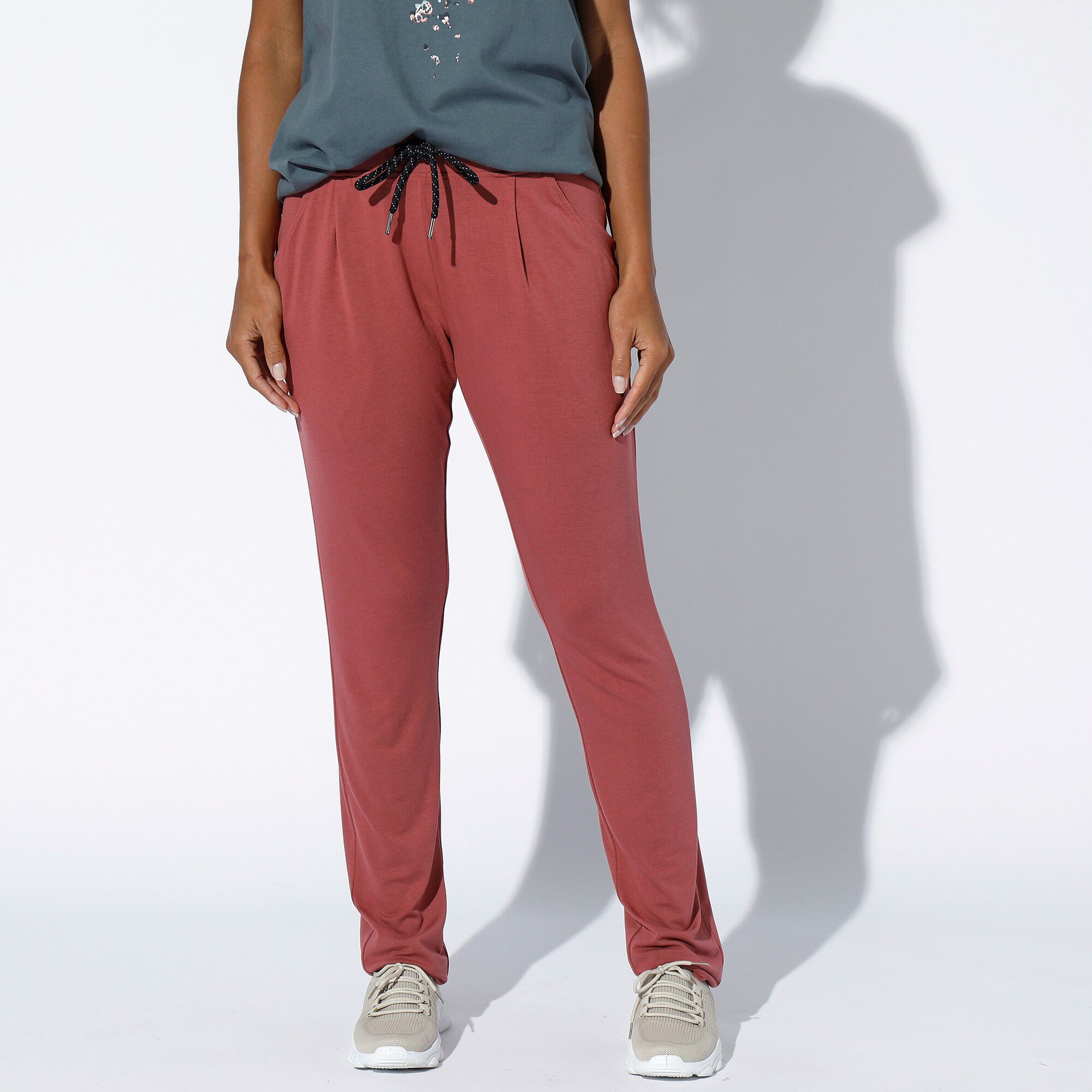 Pantalon maille fluide uni