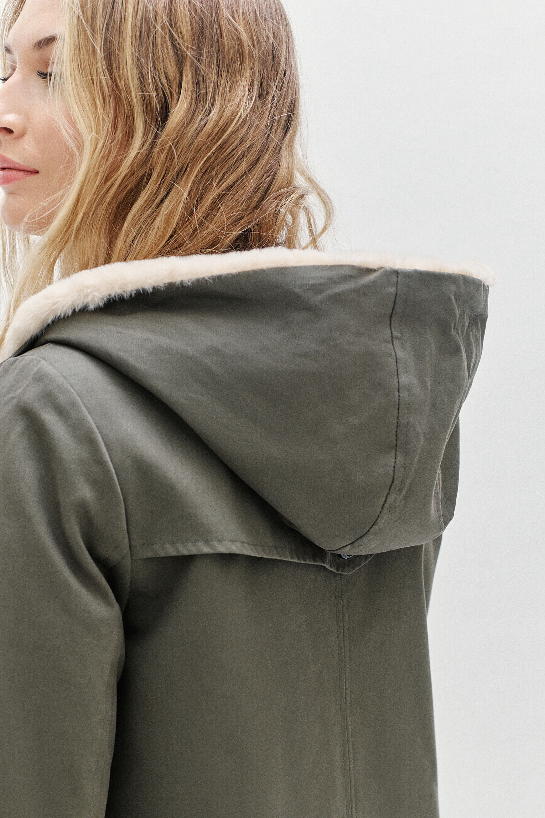 parka electra vert kaki femme