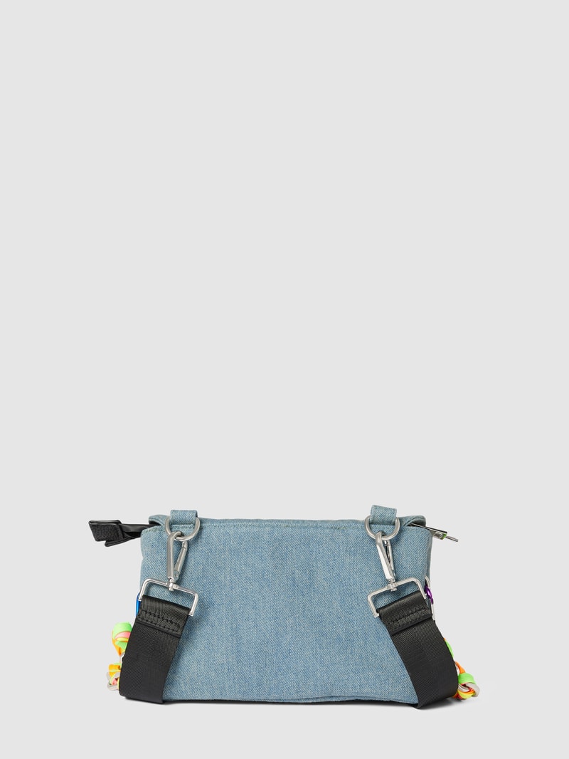 Umhängetasche mit Kontrast-Details in jeans