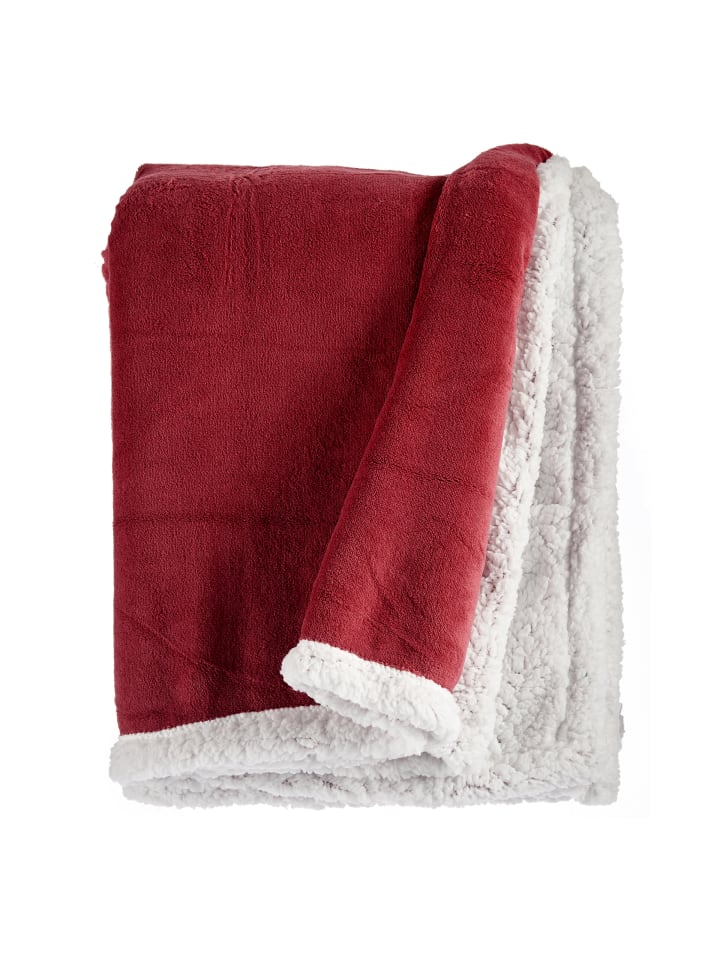 GIFTDECOR Decke in rot günstig kaufen onesize