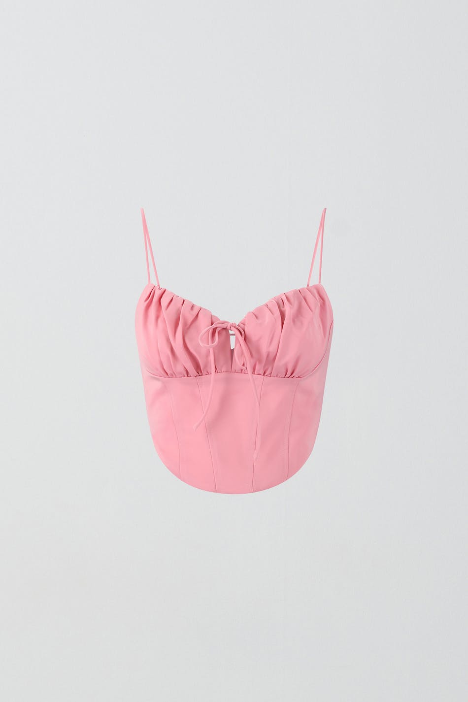Gathered bust strap top