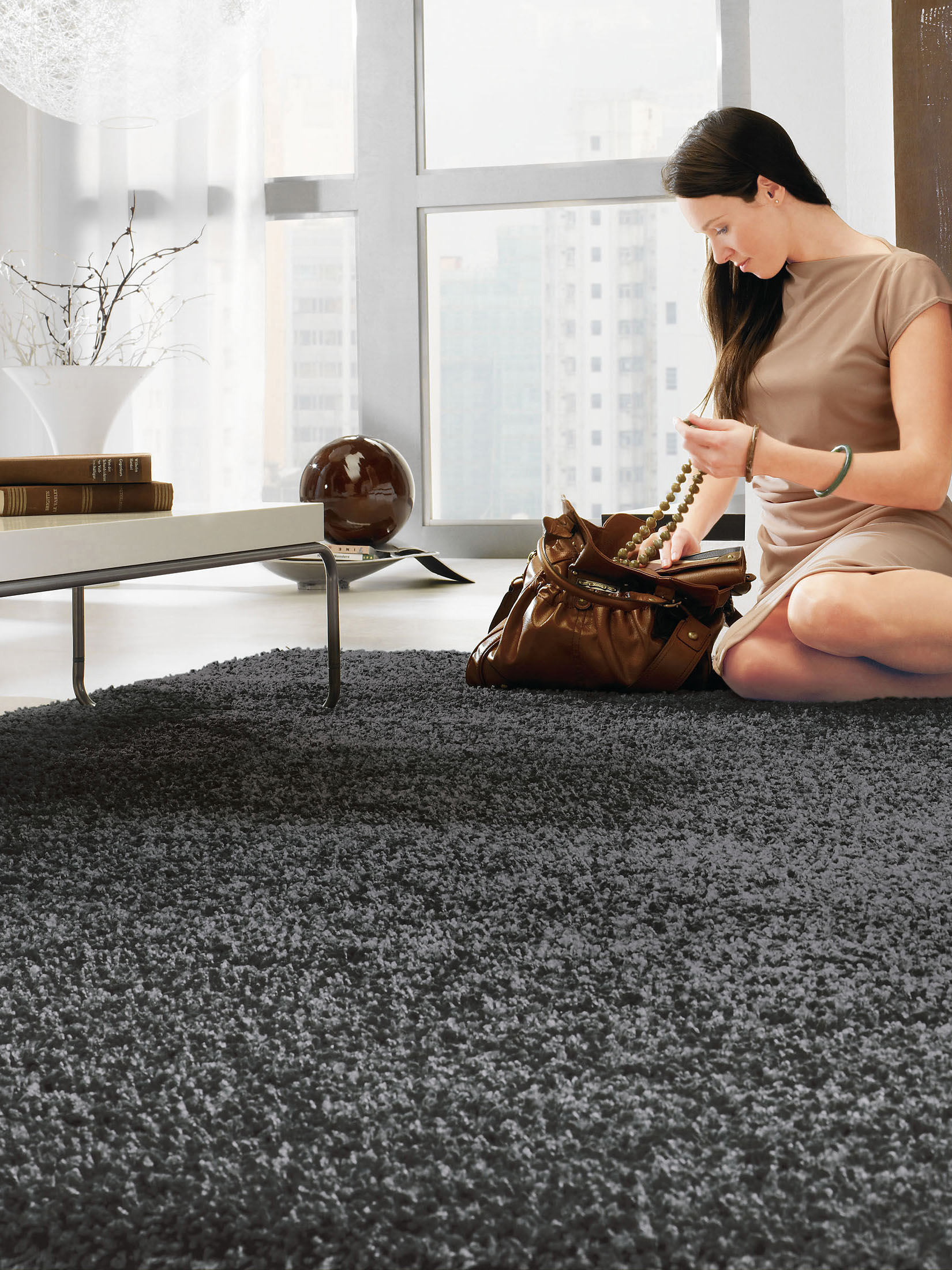 Creation Hochflor-Teppich, Anthrazit