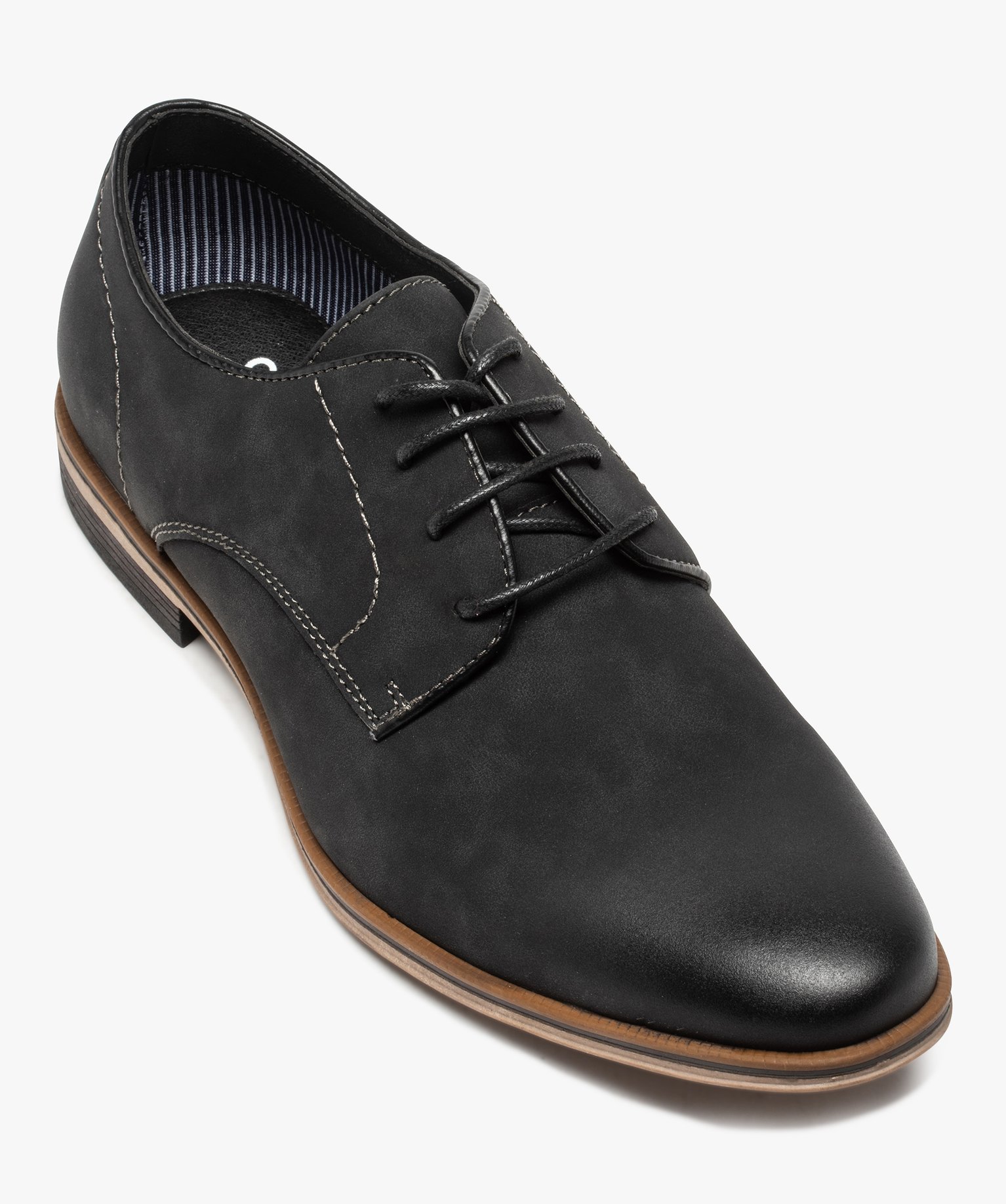 Derbies homme unis en matière mate gris | GEMO