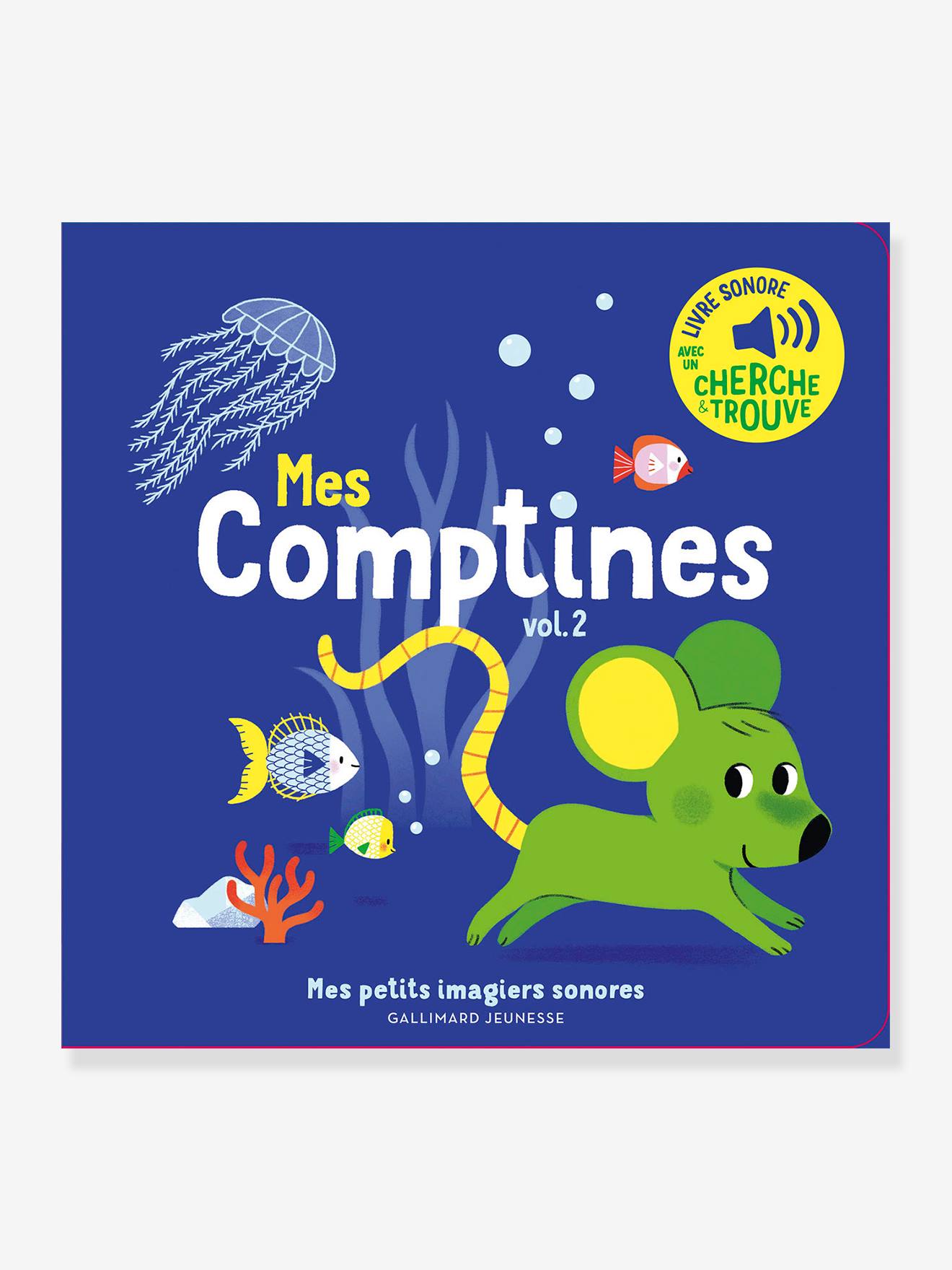 Livre sonore Mes comptines vol. 2 GALLIMARD JEUNESSE jaune