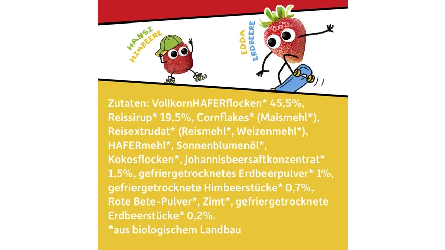 Freche Freunde Bio Eddas Knusper Müsli Beeren-Mix 280 g