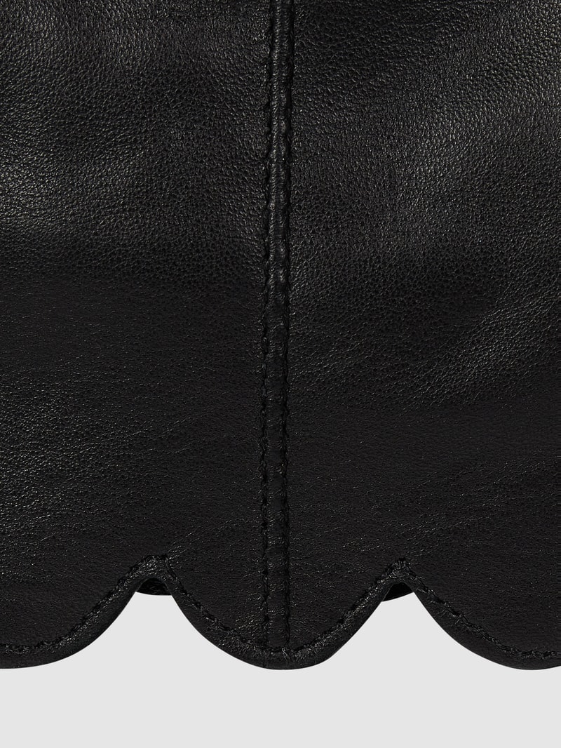 Touchscreen-Handschuhe aus Leder in schwarz