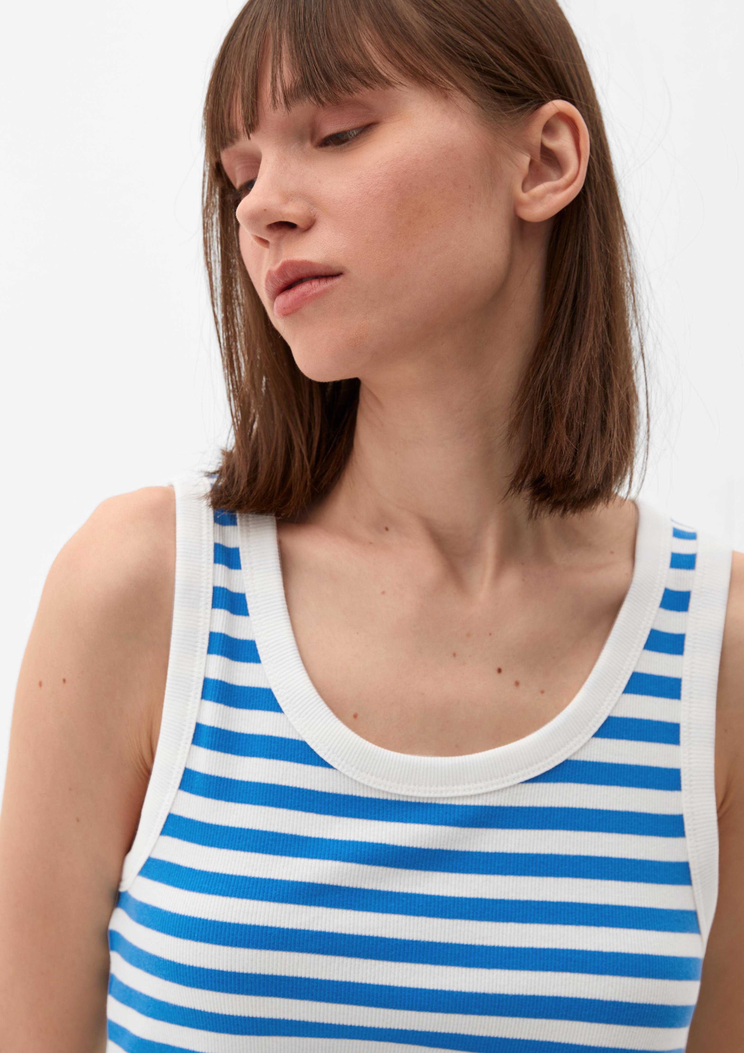 Streifentop mit Rippstruktur  2130702-55G9