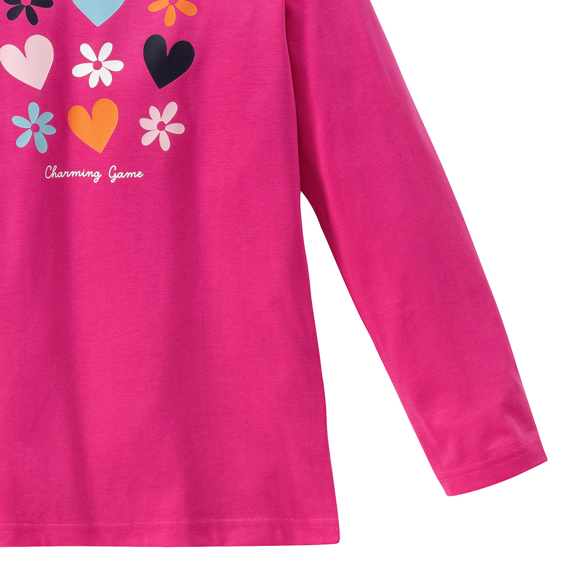 Mädchen Langarmshirt mit buntem Print