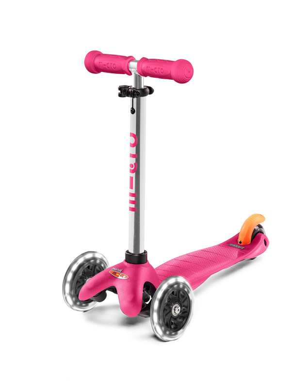 Trottinette 3 Roues- Mini Micro Plus Led Rose