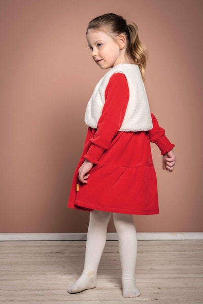 Kleid, rot für Mädchen