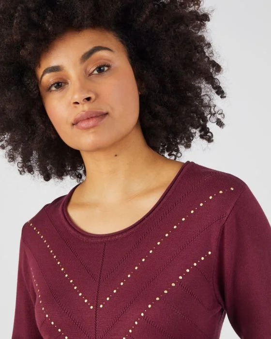 Pull fantaisie fibres viscose Lenzing(TM) EcoVero(TM)