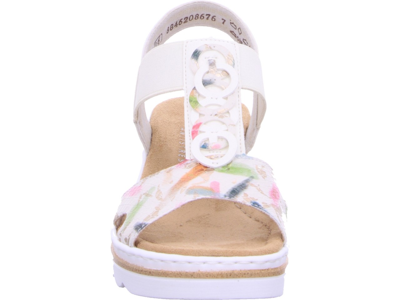 RIEKER Klassische Sandalen weiss
