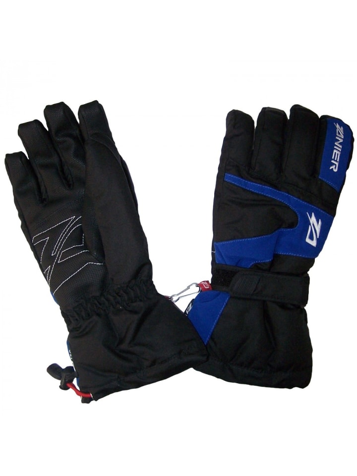 Zanier Lofer ZX Ski Handschuhe Wasser & Winddicht in Blau günstig kaufen