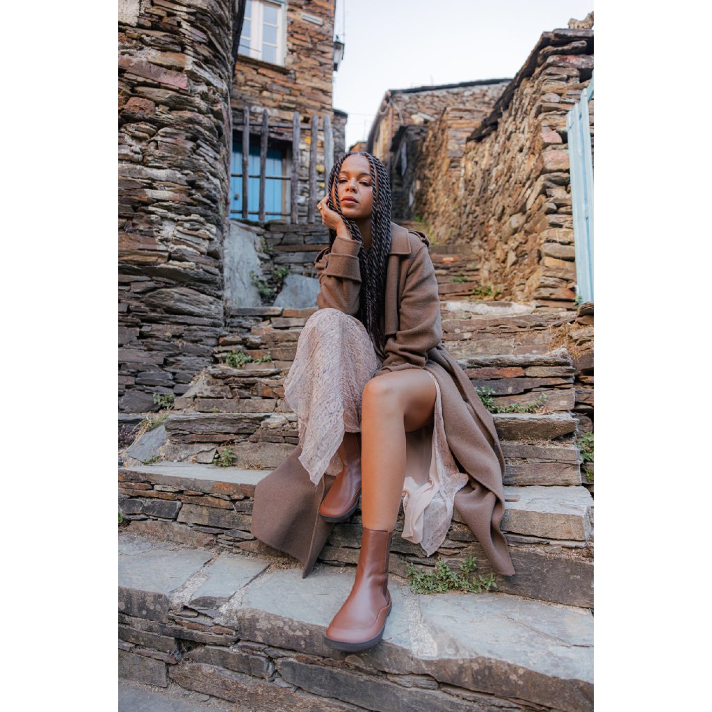 Shapen Victory Brown Chelsea Barfußschuhe